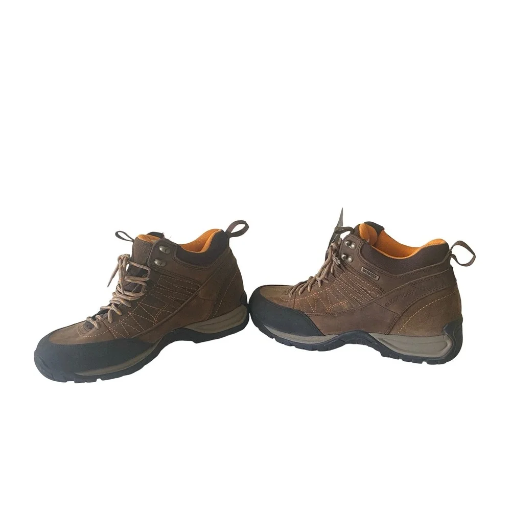 Elk Woods Blaze Men's Hiking Boots 10M Brown Waterproof Leather‎ Trail Shoes NWT
